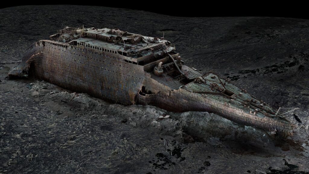 Nieuwe details uit 3D-scans vullen verhaal over ondergang Titanic aan
