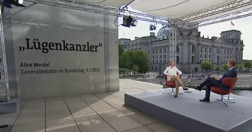 AfD eist herhaling van verstoord interview in Berlijn