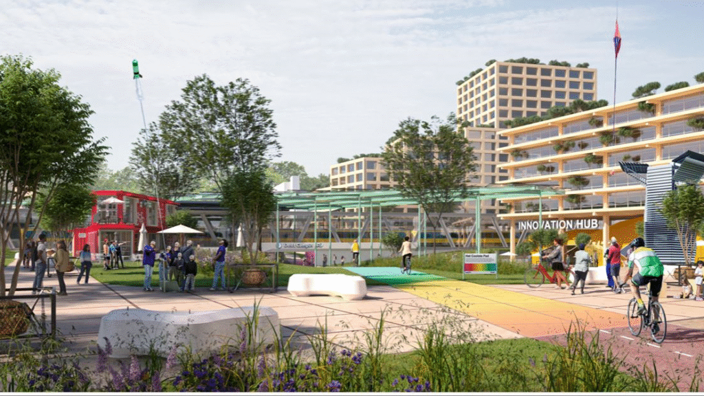 Visie voor stationsgebied Delft Campus met 1100 woningen gepresenteerd