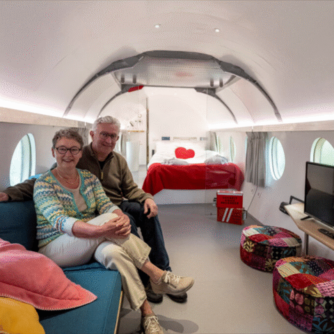 B&B in voormalige Fokker Friendship: unieke overnachting in Hoogerheide
