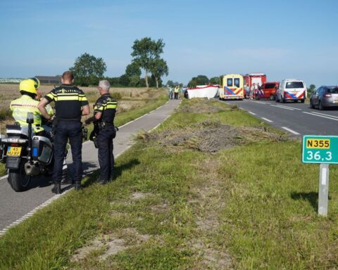 Drie doden bij ongeluk op N355 nabij Grijpskerk