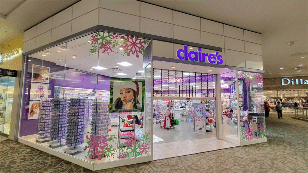 Faillissement dreigt voor Sieradenketen Claire’s in Nederland door schulden en online concurrentie