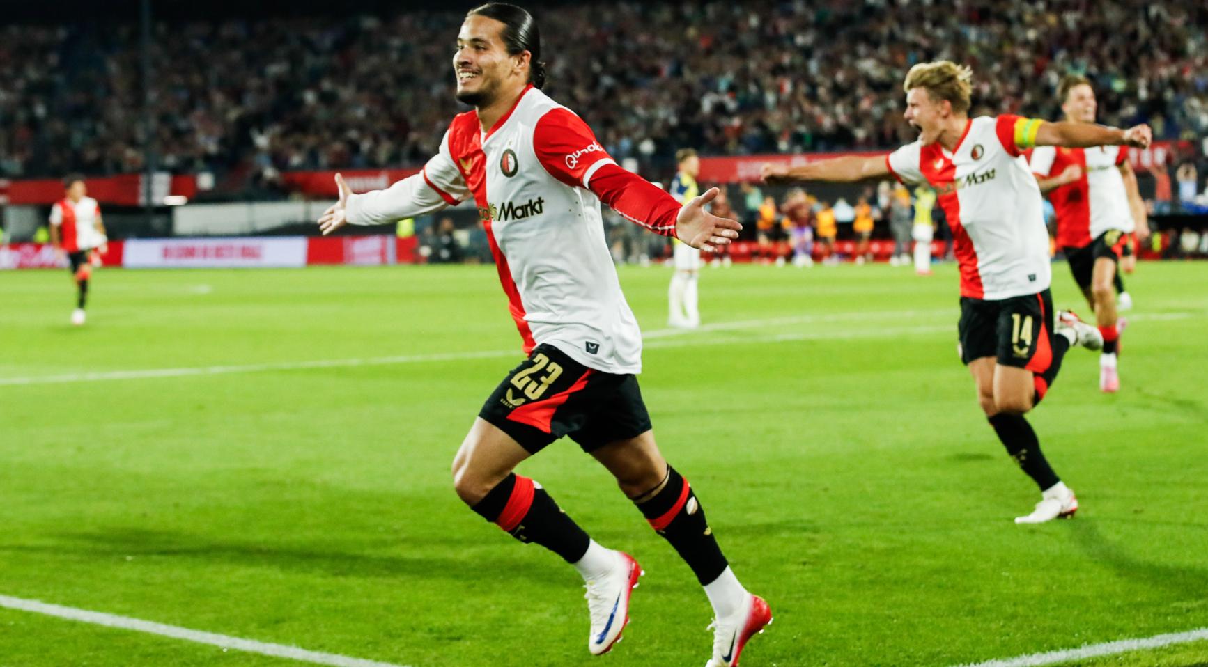 Hadj Moussa's late goal secures Feyenoord win in eerste ronde van UCL-kwalificatie tegen Fenerbahçe