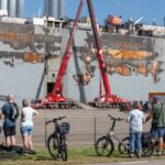 Honderden BMW's van brandend schip blijven tijdelijk onverkoopbaar
