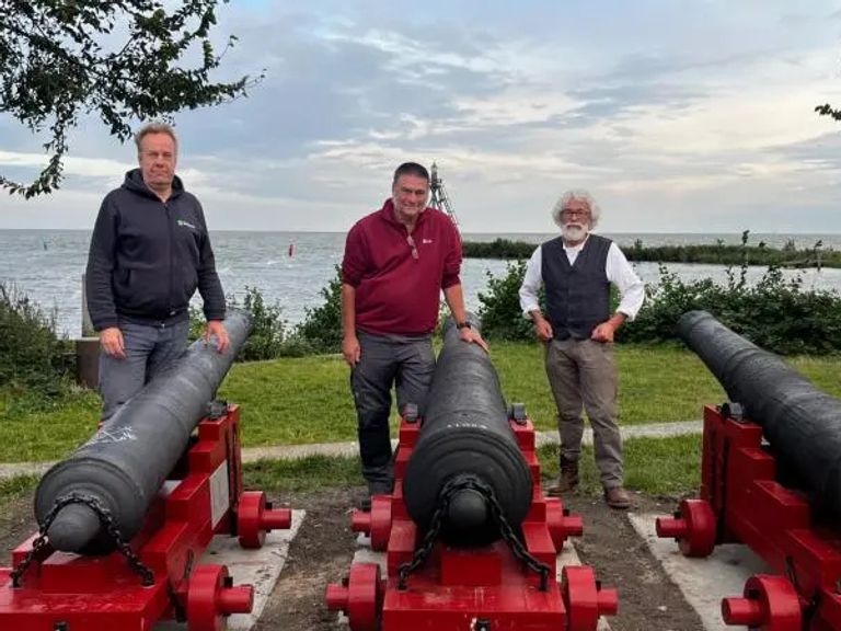 Opgraving onthult kanonnen in Hoorn, afkomstig uit Engeland en Zweden