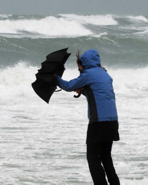 Winderige en natte dagen in Nederland; code geel voor sterke wind langs de kust