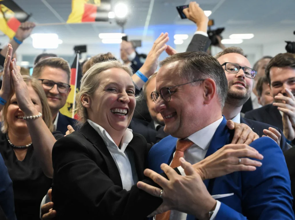 Alternatief voor Duitsland blijft leidende politieke kracht in het land