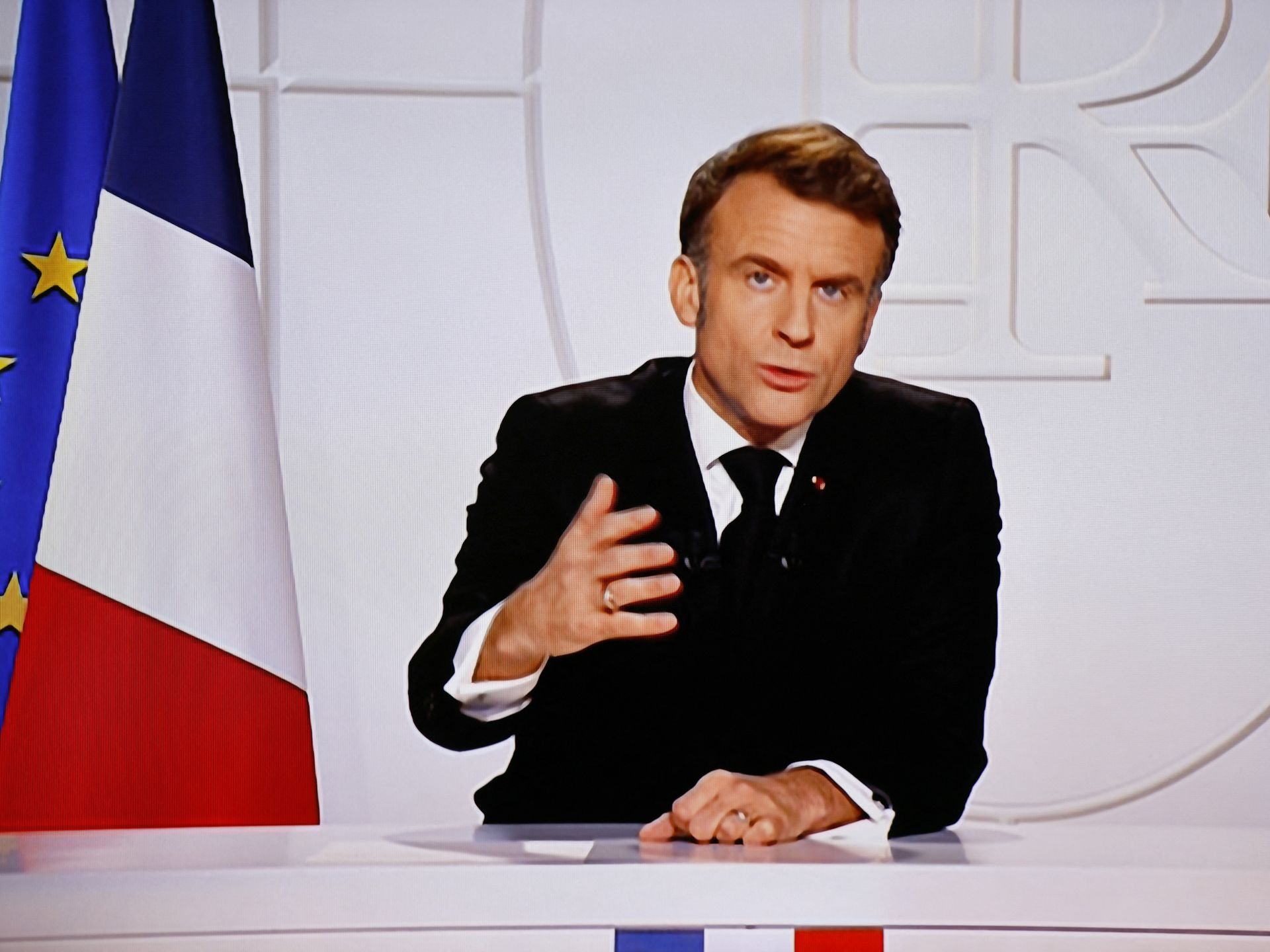Macron waarschuwt voor structurele dreiging vanuit Rusland