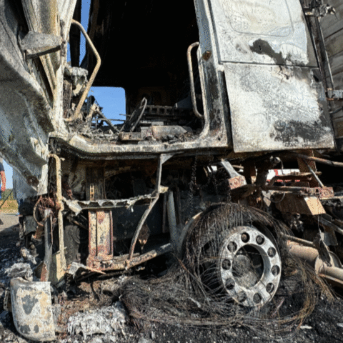Russische luchtaanvallen treffen graantransport in Tsjernihiv