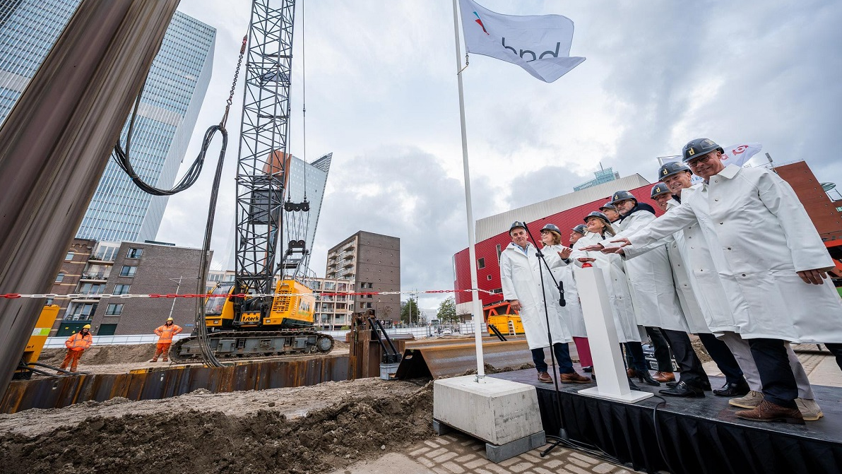 Bouw van woontoren De Sax in Rotterdam gestart met leencapaciteit voor 916 woningen
