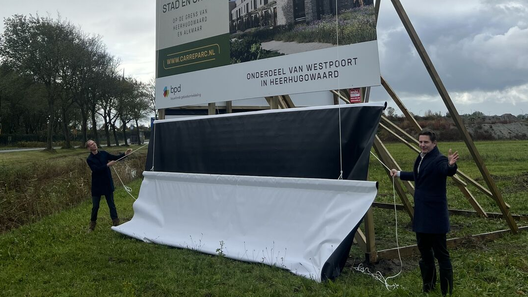 BPD start bouw van 200 woningen in Heerhugowaard met onthulling bouwbord