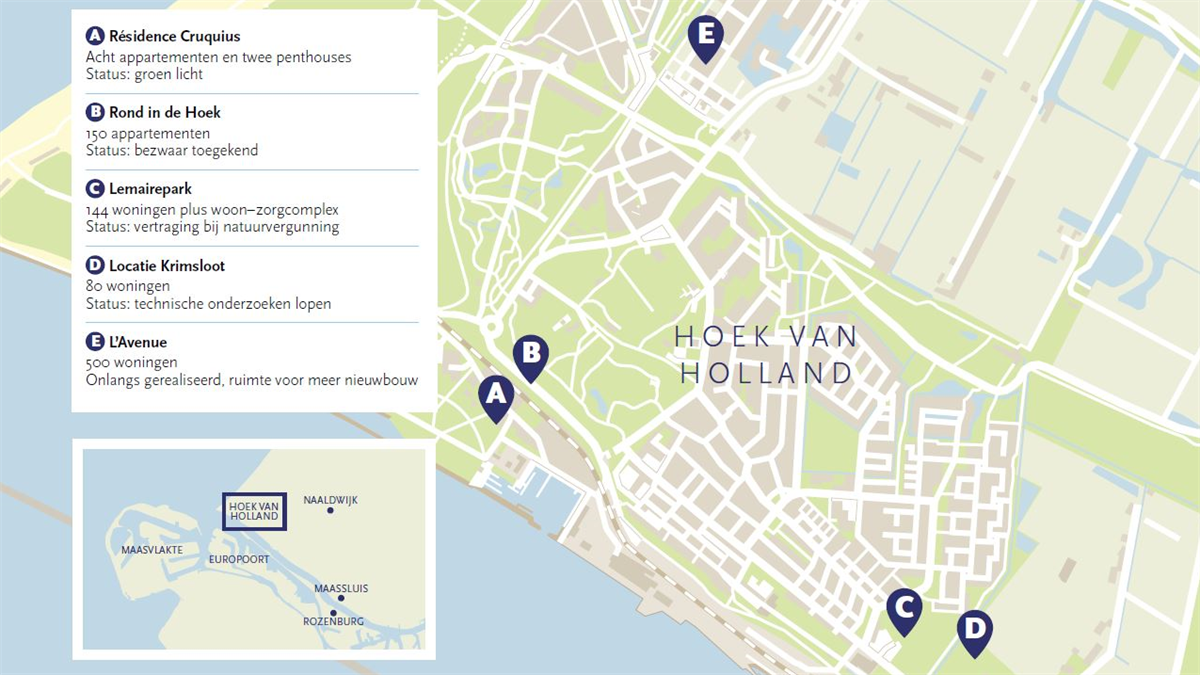 Landelijk beleid nodig voor woningbouw in Hoek van Holland