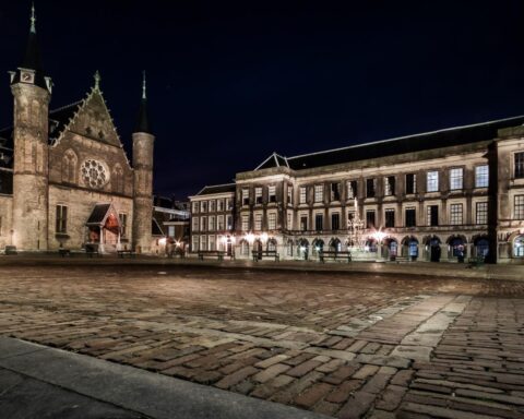 Laser show gepland voor oudejaarsavond aan het Binnenhof in Den Haag