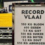 Limburgse banketbakkers bakken grootste vlaai ter wereld van 1058 kilo in Maastricht