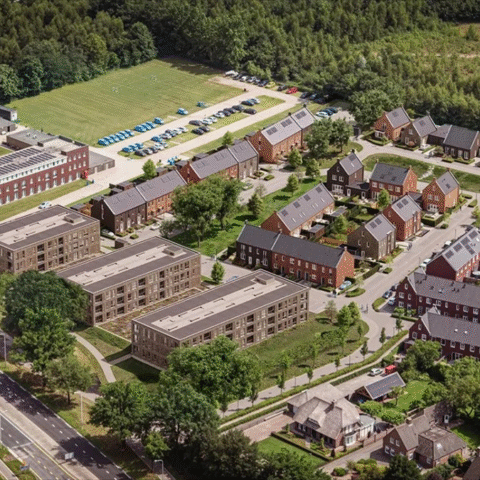 Nieuwe woonwijk De Wijer in Hapert biedt 42 grondgebonden woningen en 81 appartementen