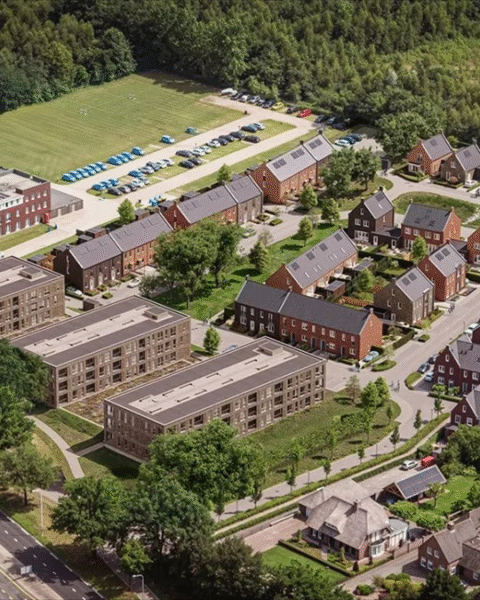 Nieuwe woonwijk De Wijer in Hapert biedt 42 grondgebonden woningen en 81 appartementen
