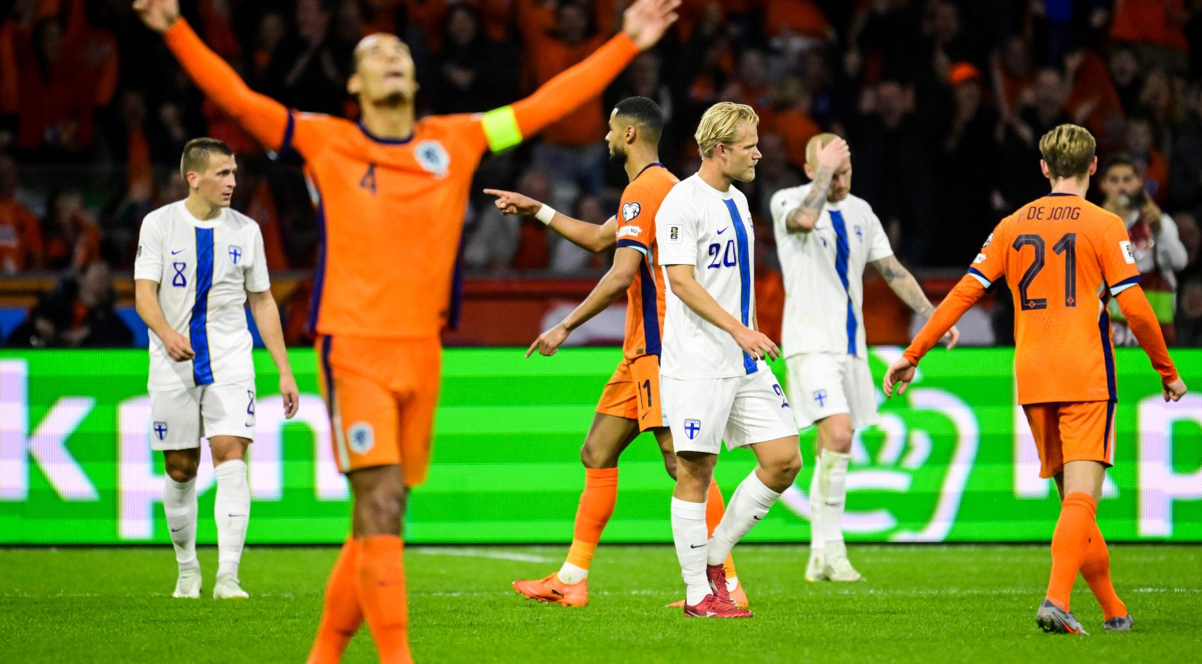 Oranje haalt overtuigende 4-0 overwinning op Finland in Amsterdam