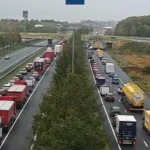 Verkeersopstoppingen tijdens spits boven 900 km door Storm Benjamin; hogesnelheidstreinen geannuleerd
