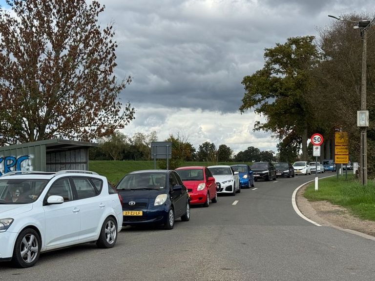 Wachttijd voor grenspontje tussen Berg aan de Maas en Meeswijk overschrijdt uur door drukte A76