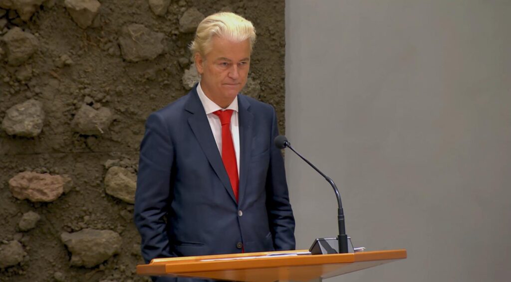Geert Wilders benoemd tot tweede plaatsvervangend voorzitter van de Tweede Kamer