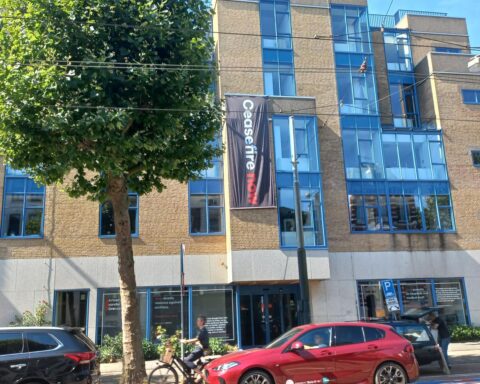 Hoofdkantoor van Artsen zonder Grenzen in Amsterdam besmeurd met verf