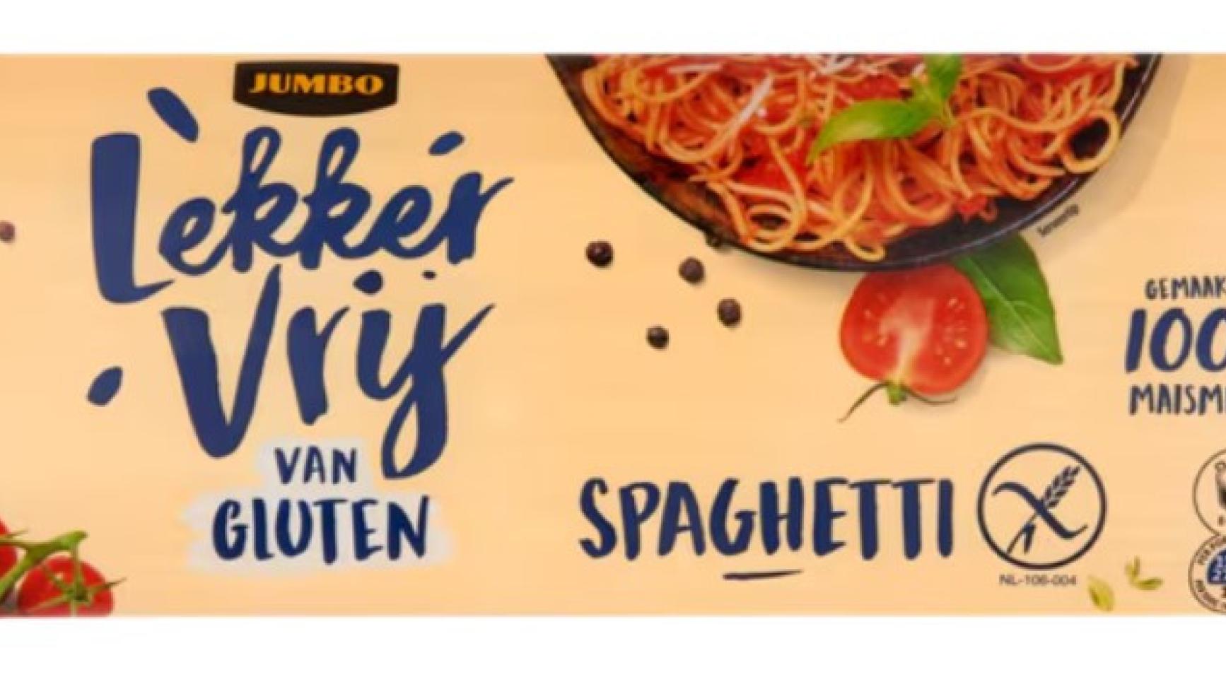 Jumbo roept glutenvrije spaghetti terug vanwege te hoge gluteninhoud