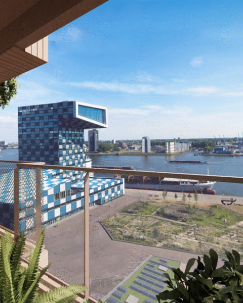 Koningin Máxima opent eerste circulaire houten woontoren Sawa in Rotterdam