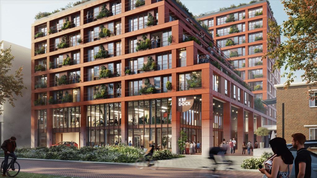 Lingotto start bouw KBF Dock met 162 appartementen in Amsterdam Oost, oplevering in 2029