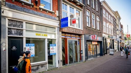 Minder nieuwe woningen in voormalige kantoren en winkels in het afgelopen jaar