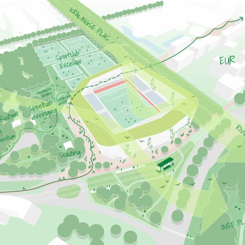 Nieuwe plannen voor Excelsior-stadion in Rotterdam met woningmix en multifunctionele voorzieningen