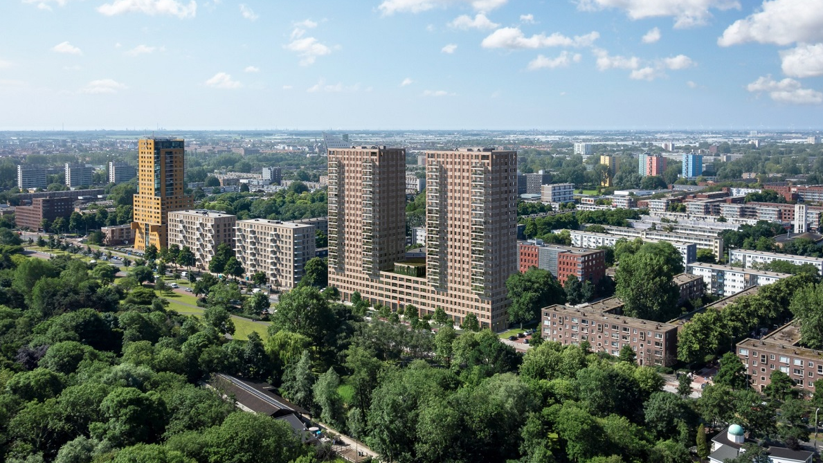 Bouw van woonzorgcomplex Aurora met 442 woningen in Den Haag gestart