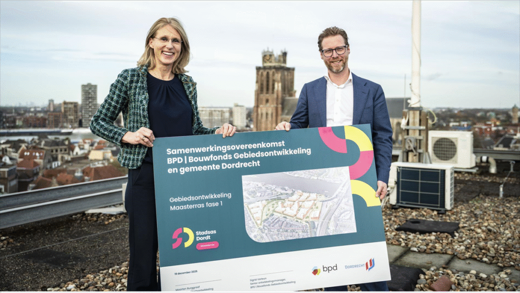 BPD realiseert 550 woningen in nieuwe woonwijk Maasterras in Dordrecht