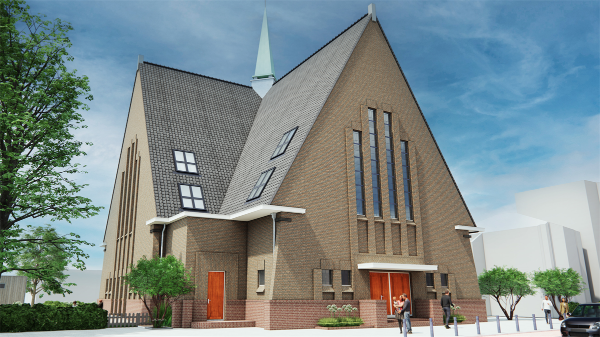 Dunavast koopt kerk in Boskoop voor transformatie naar 21 zorgwoningen