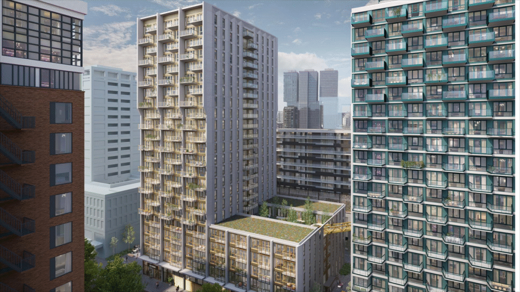 Twee woontorens met 482 appartementen in Rotterdam, 40% betaalbare woningen