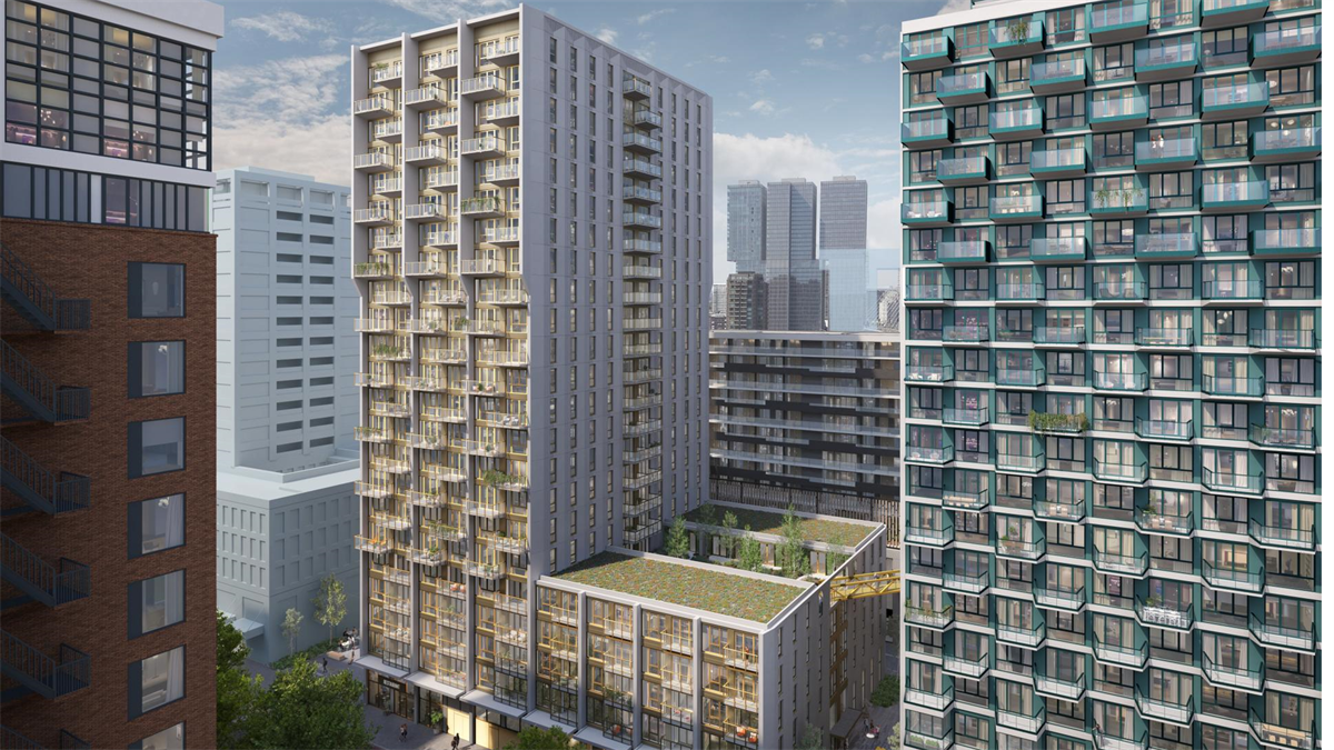 Twee woontorens met 482 appartementen in Rotterdam, 40% betaalbare woningen