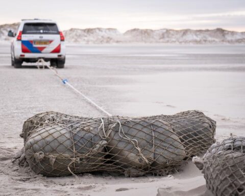 Grote pakketten met mogelijk drugs aangespoeld op Terschelling