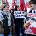 Honderden protesteren tegen Amerikaanse aanval op Venezuela bij consulaat in Amsterdam