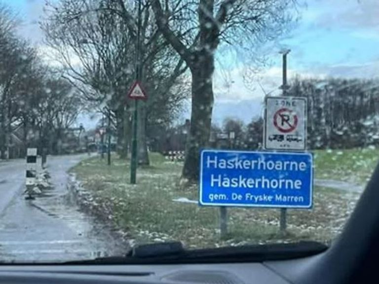 Plaatsnaamborden van Haskerhorne gestolen in Moerdijk na eindejaarsstunt