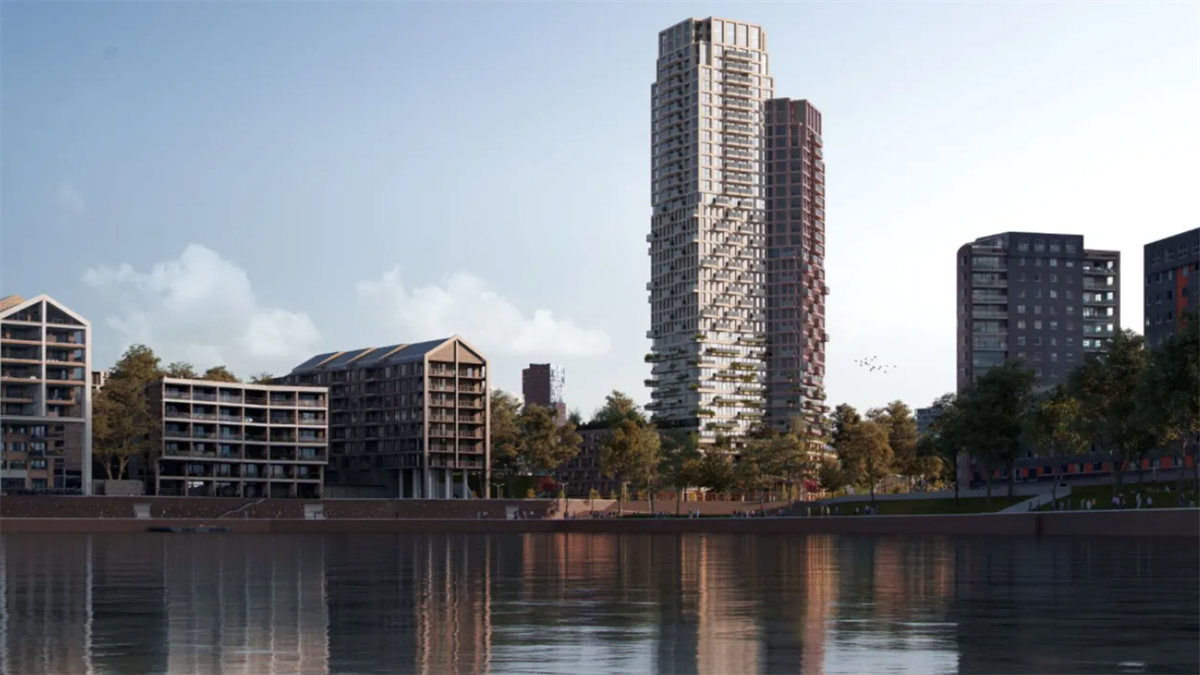 Start bouw van woontoren Duet in Nijmegen wordt eind dit jaar verwacht