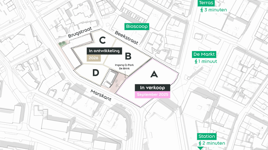 Vernieuwing van het centrum in Hengelo: 150 woningen en 37 koopappartementen in BeBrink