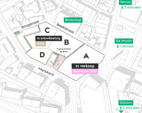 Vernieuwing van het centrum in Hengelo: 150 woningen en 37 koopappartementen in BeBrink