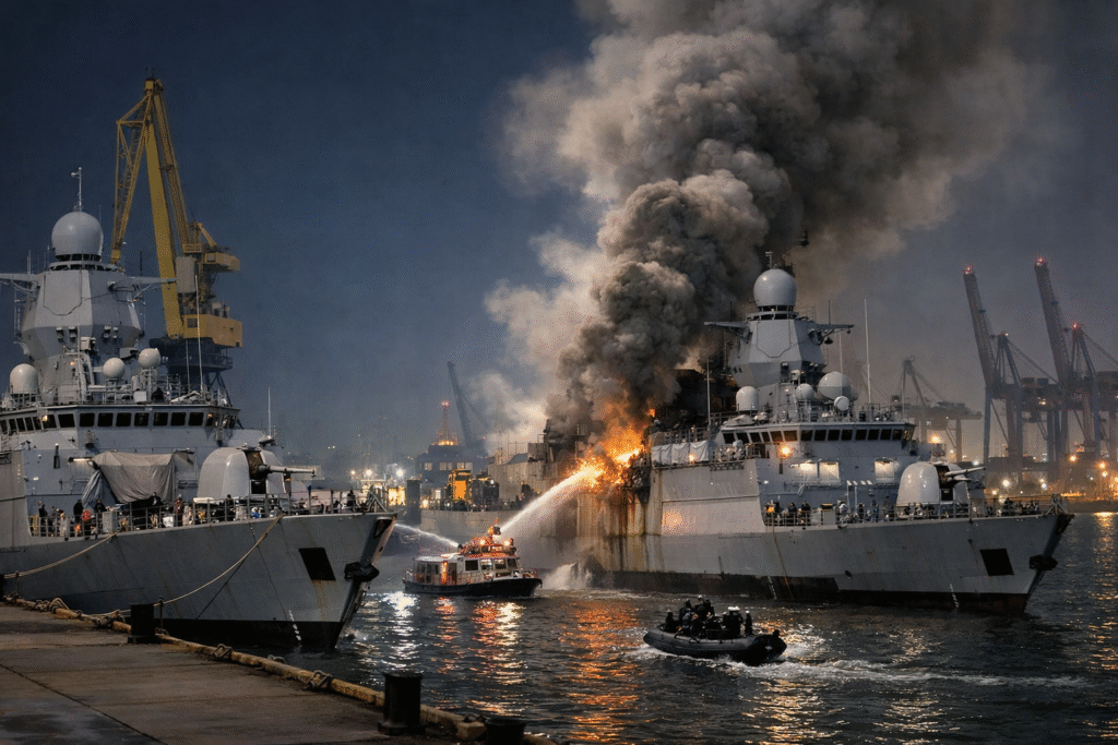 Sabotage aan Duitse oorlogsschepen in Hamburg wijst op Russische hybride oorlogvoering