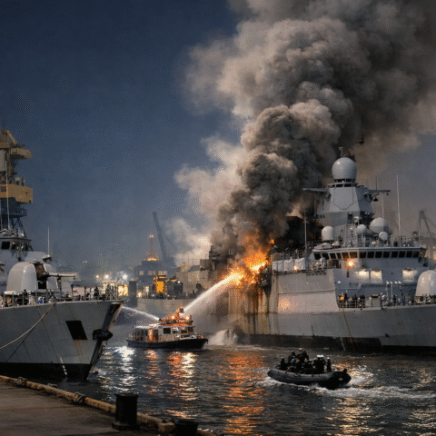 Sabotage aan Duitse oorlogsschepen in Hamburg wijst op Russische hybride oorlogvoering