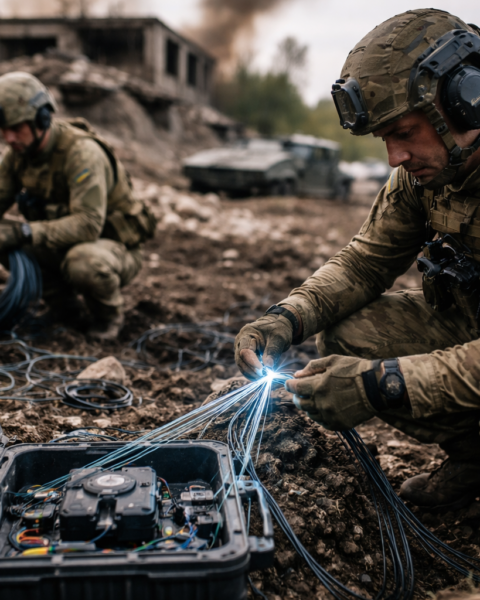 Optische vezels worden strategisch wapen in Oekraïne-oorlog