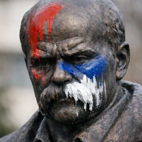 Shevchenko-monument in Servië beklad op invasie-herdenking, Russische hybride oorlog in focus