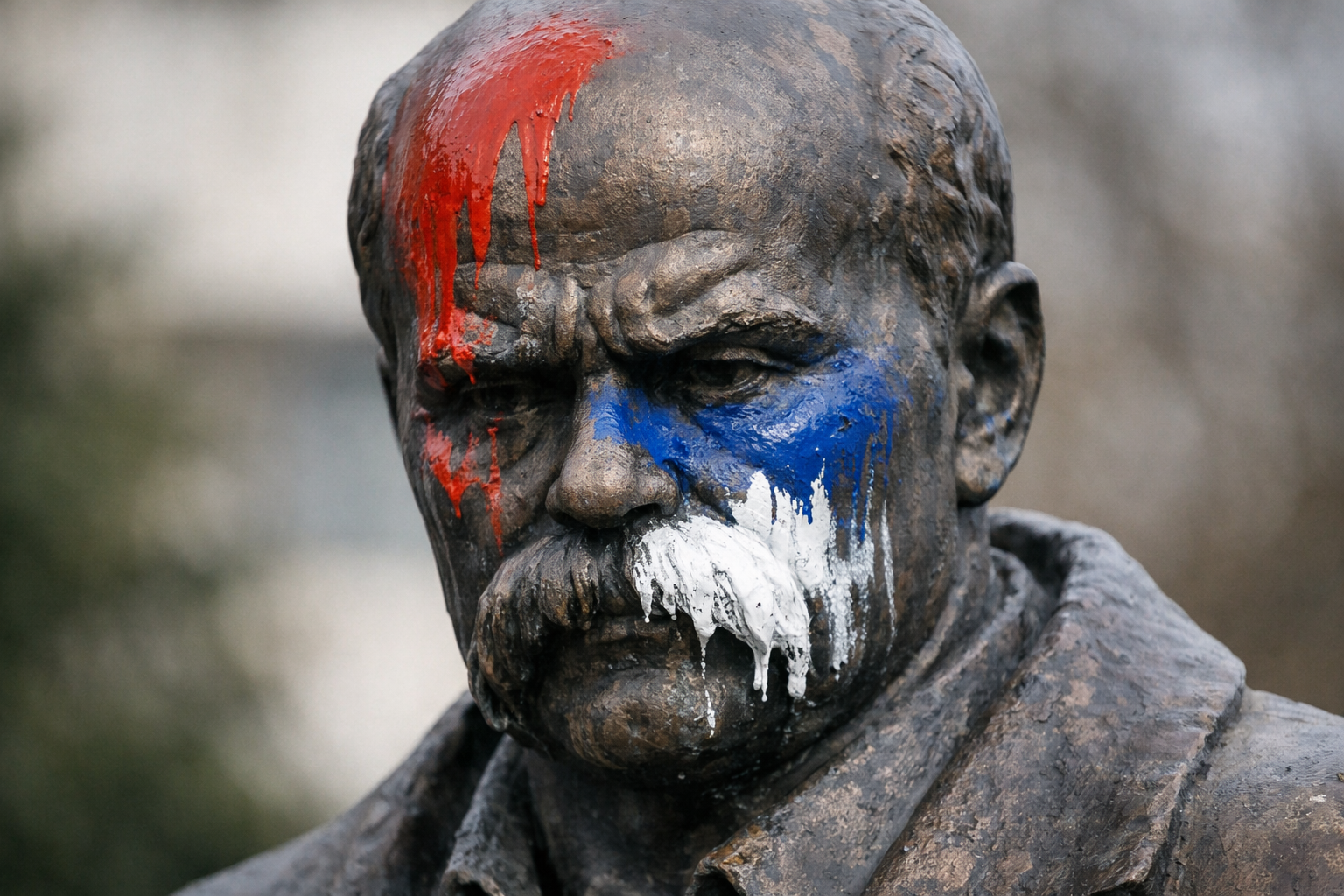 Shevchenko-monument in Servië beklad op invasie-herdenking, Russische hybride oorlog in focus