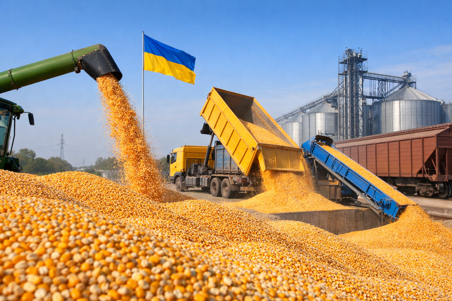 Oekraïne stabiliseert Europese voermarkt met recordexport maïs