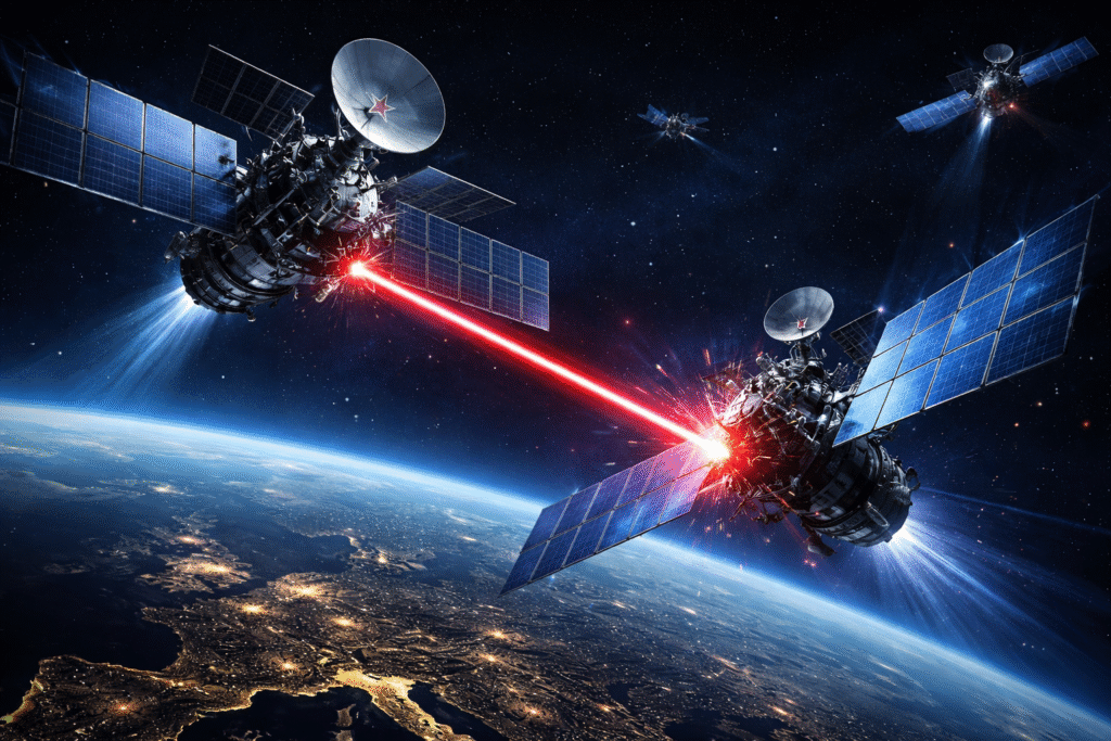 Russische spionagesatellieten infiltreren Europese satellietnetwerken