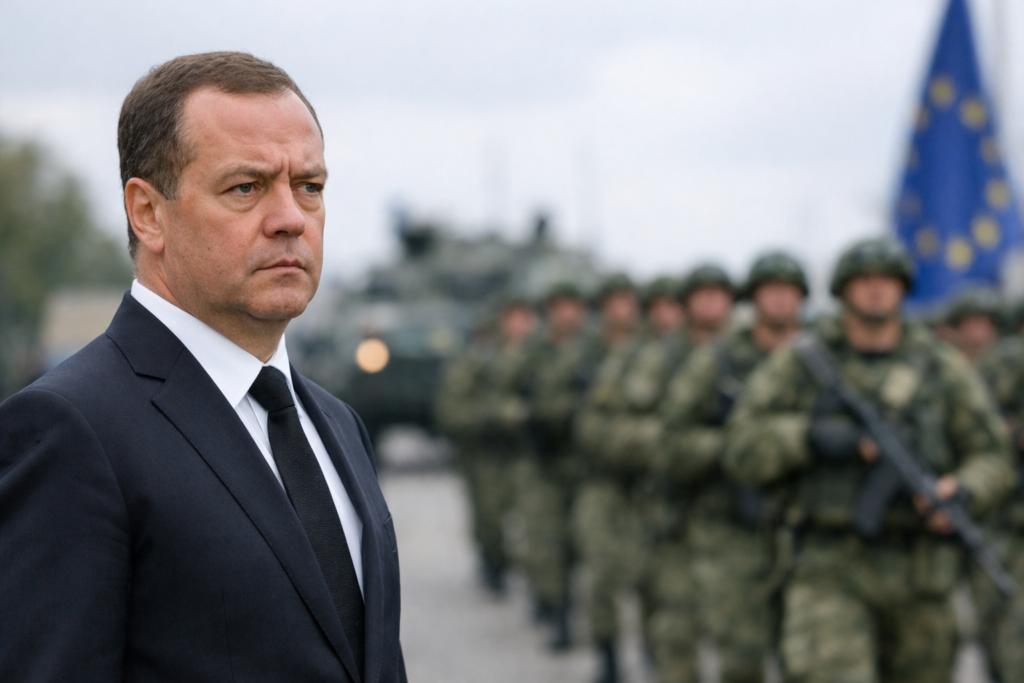 Medvedev dreigt EU met militair binnenvallen 'zonder visum' na Kallas' plan tegen Russische militairen