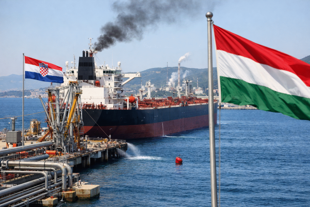 Hongarije wendt EU-regels aan voor Russische olie-import via Kroatische zeehavens